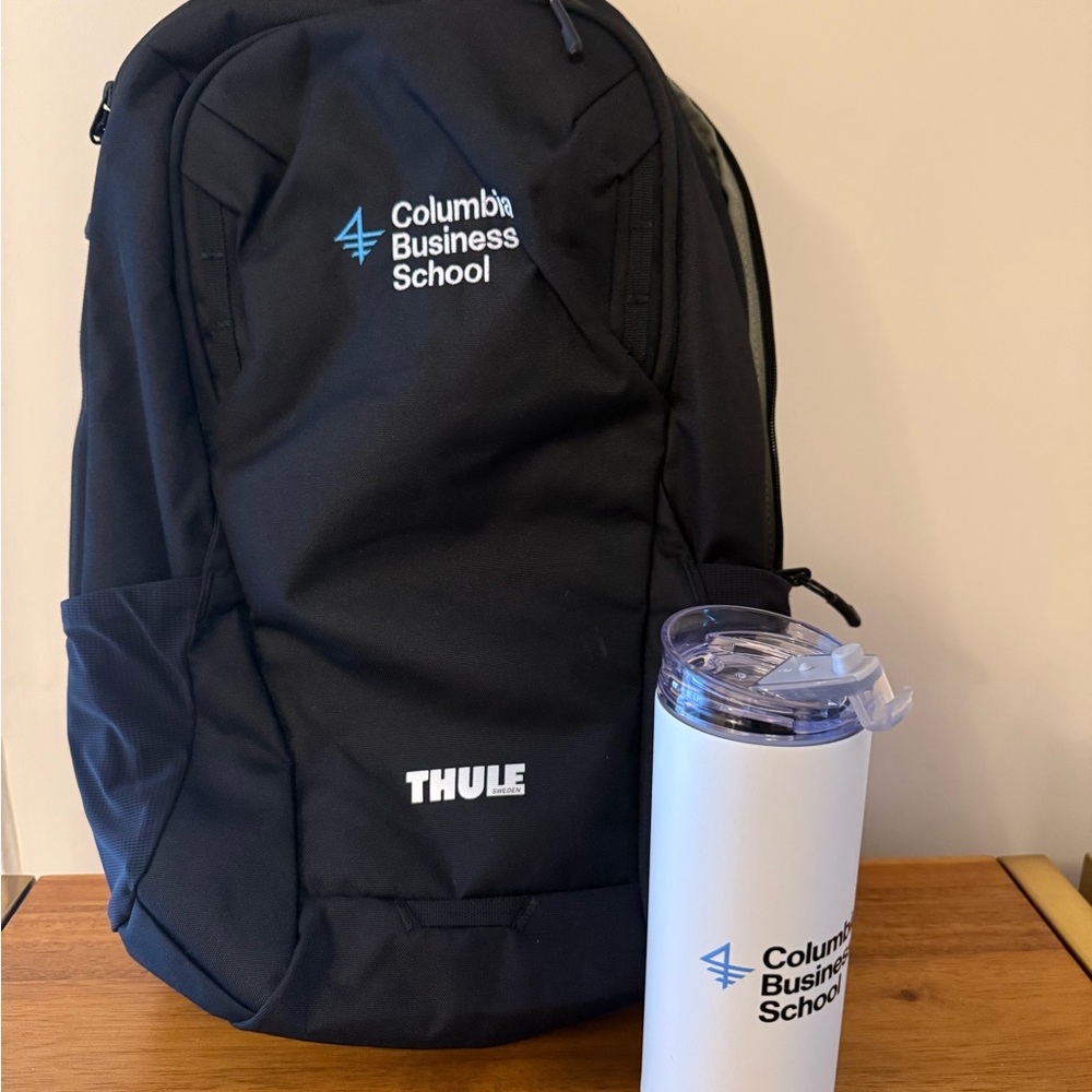 Thule Backpack and  Tumbler - Columbia Business School
